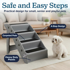 PETMAKER escalera para perros alfombradas ofrece agarre antideslizante