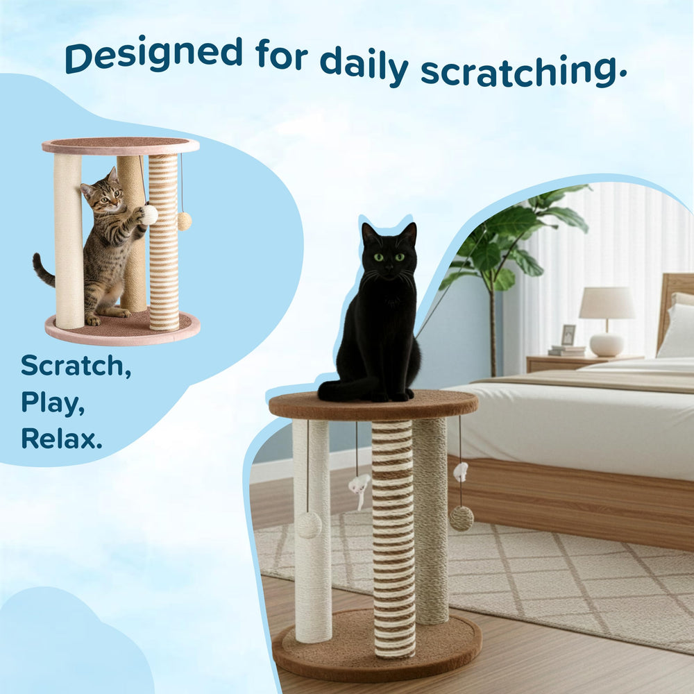 PETMAKER torre vertical para varios gatos: comparte espacio sin saturar la sala.