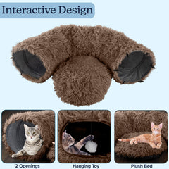 PETMAKER tunel plegable facil de almacenar y transportar