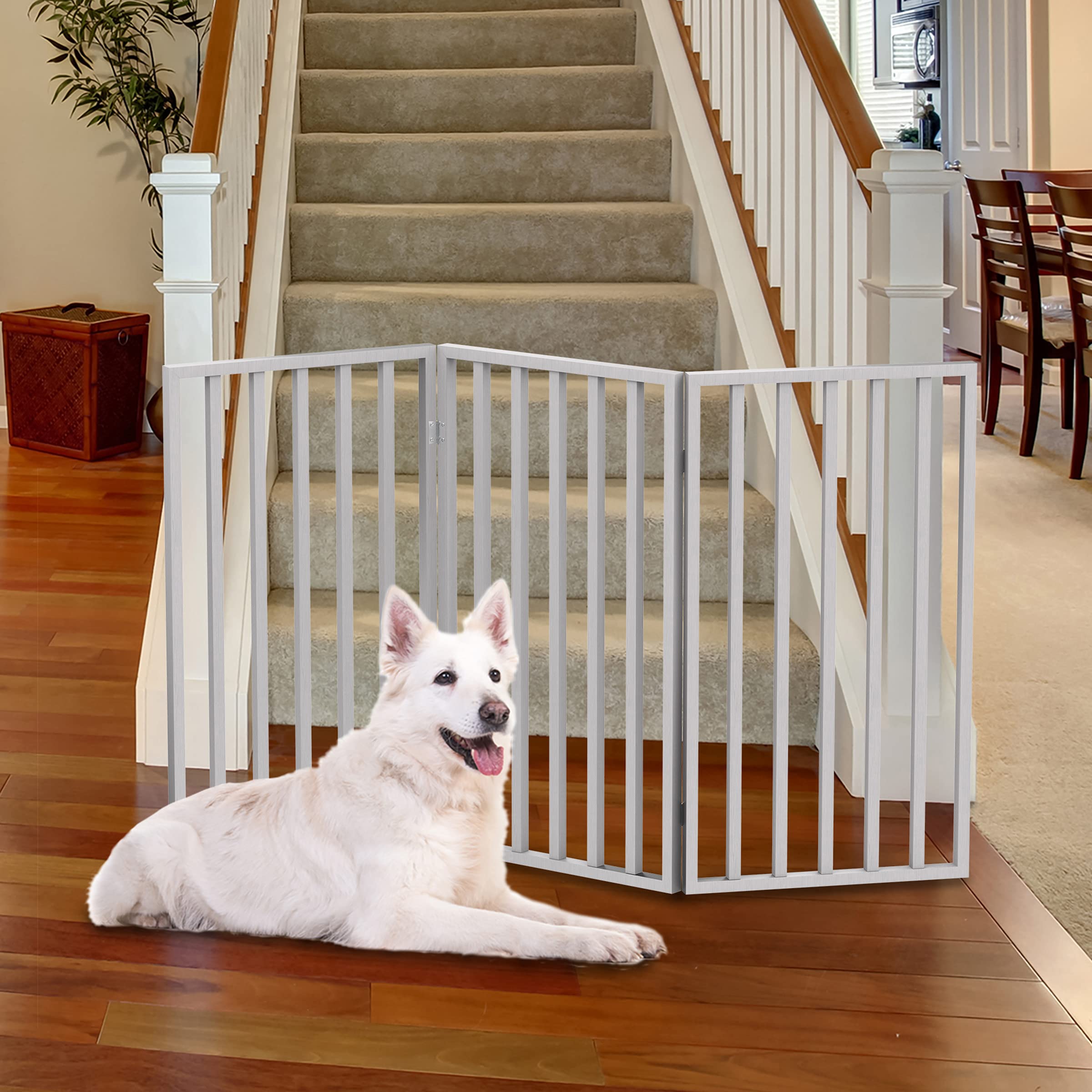 PETMAKER valla para perros de interior, vista general, mejora la seguridad sin esfuerzo.