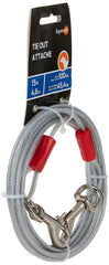 Petmate cable de tiro exterior con ganchos de bronce, seguridad duradera para uso diario.
