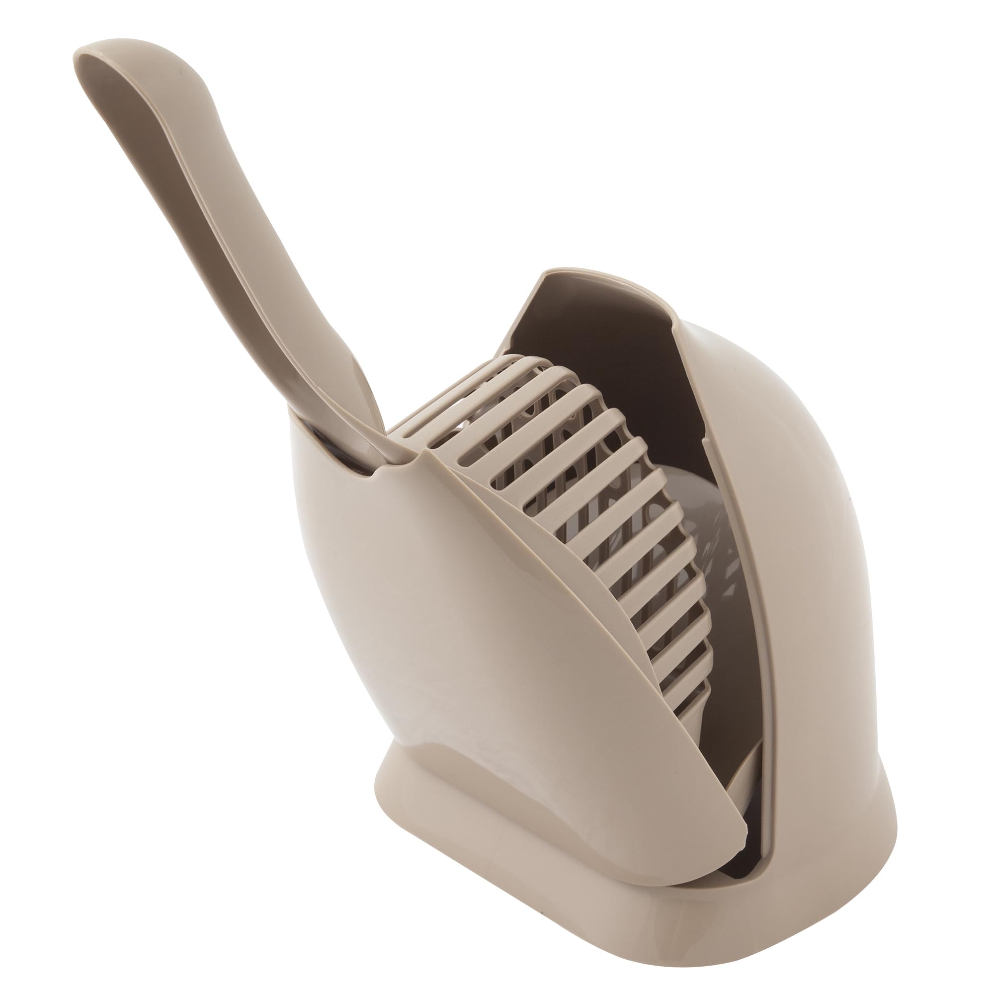 Petmate cazo de arena para gatos con almacenamiento oculto