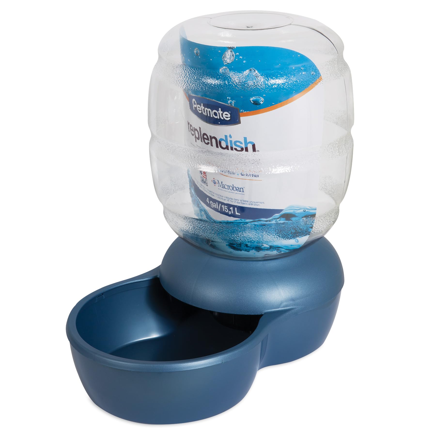 Petmate Replendish bebederos de gravedad para agua filtrada en casa.