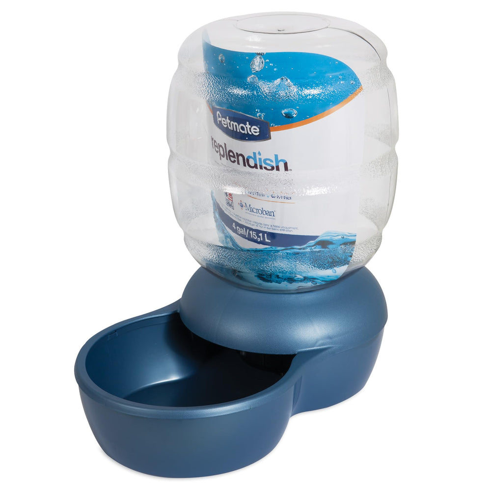 Petmate Replendish bebederos de gravedad para agua filtrada en casa.