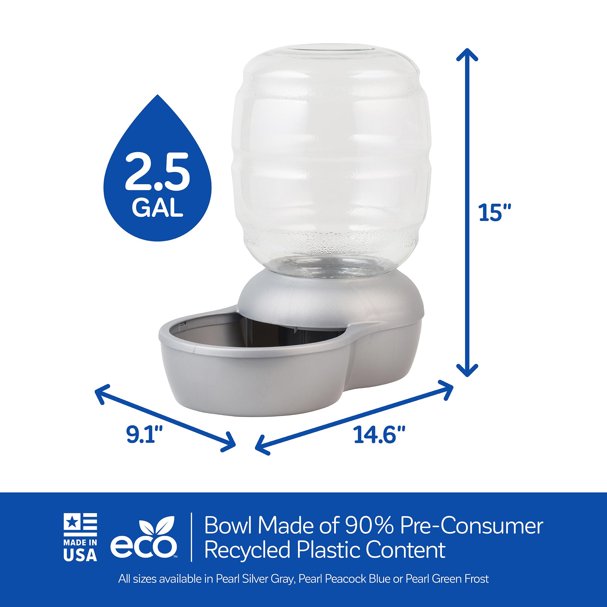 Petmate Replendish filtro de carbón activo instalado para agua más fresca.