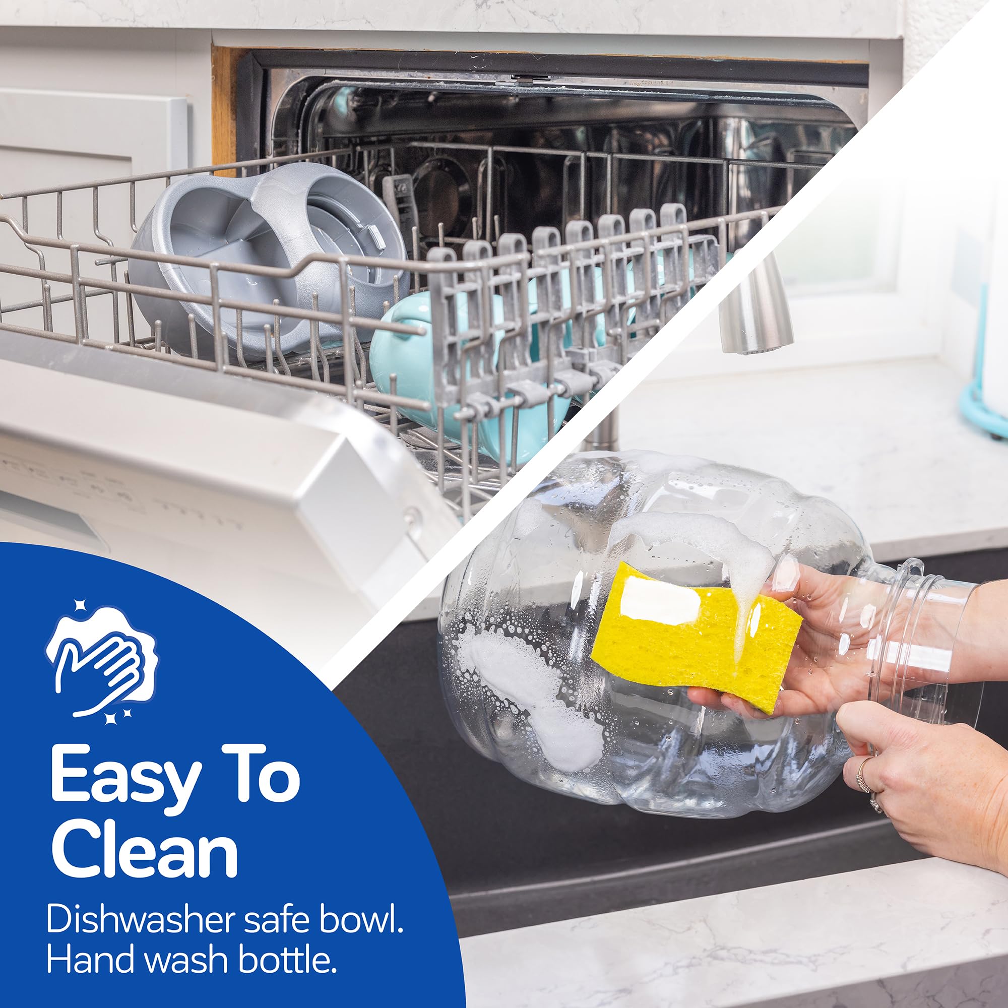 Petmate Replendish plastico sin BPA: seguridad en cada rellenado.