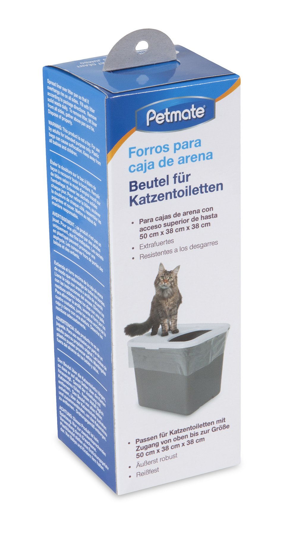 Petmate uso fácil para limpieza de arena de gato en gris oscuro