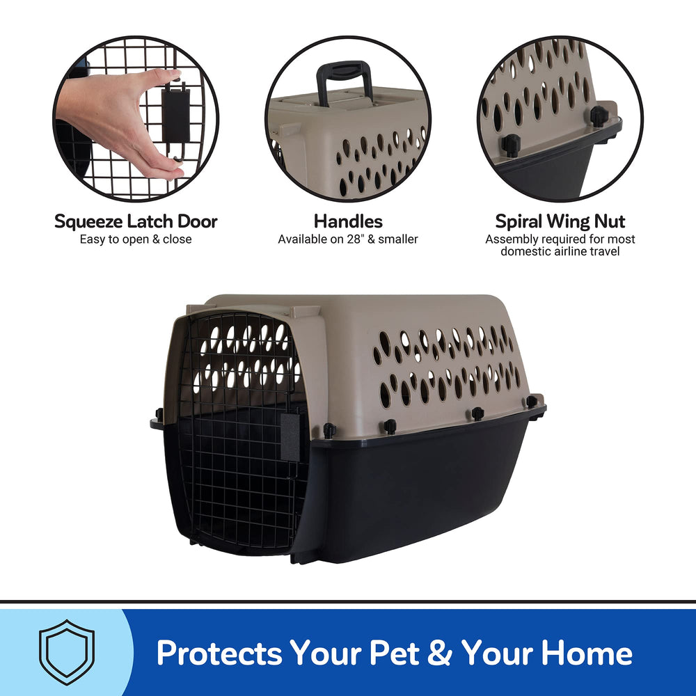 Petmate Vari Dog Kennel foso anti-derrame mantiene líquidos alejados.