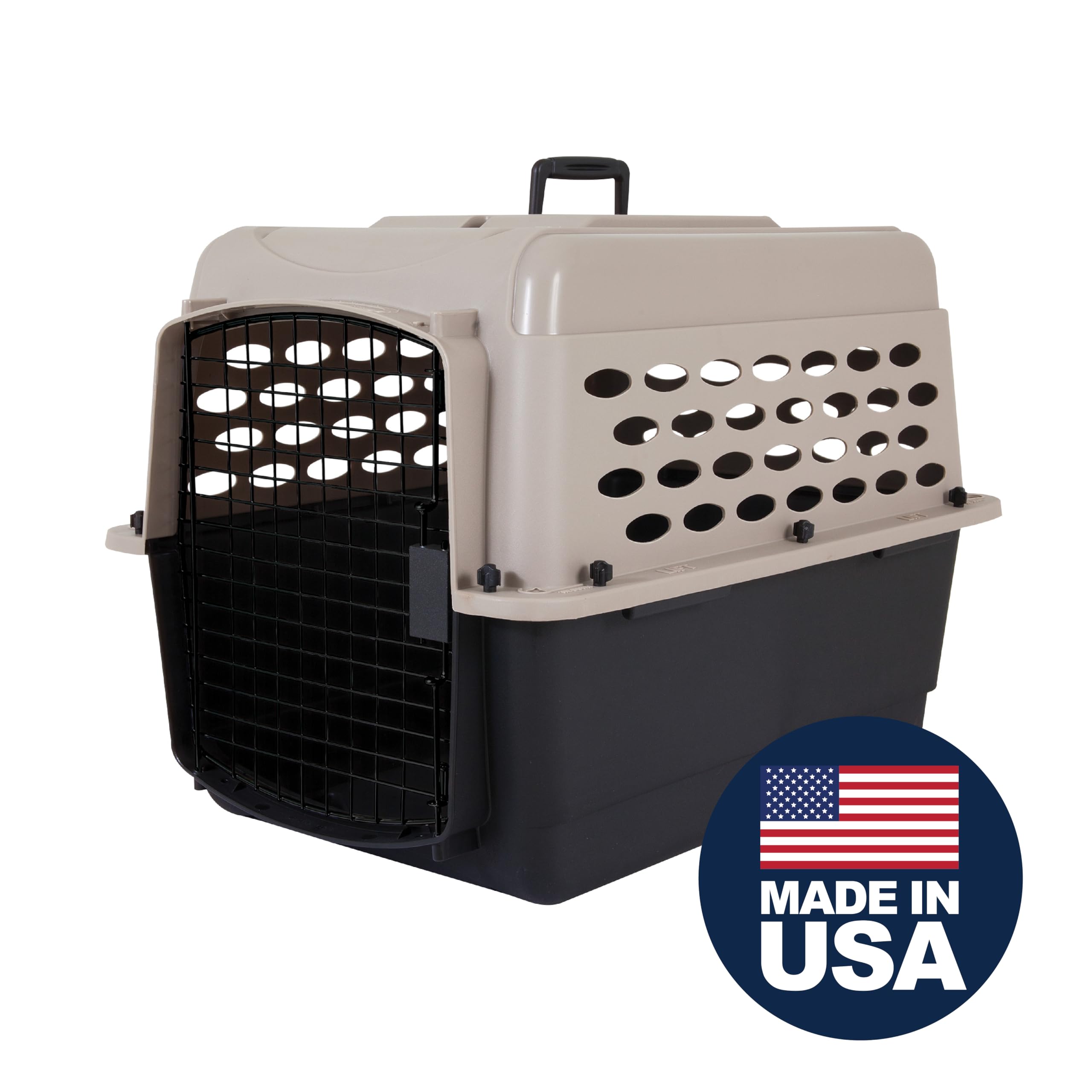 Petmate Vari Dog Kennel, puerta de alambre segura para viajes