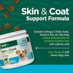 PetNC gomitas sabor hígado para perros, masticables y fáciles de dar