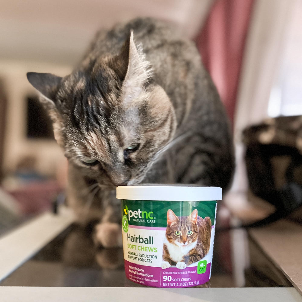 PetNC Hairball Soft Chews, apto para gatos de todos los tamaños.