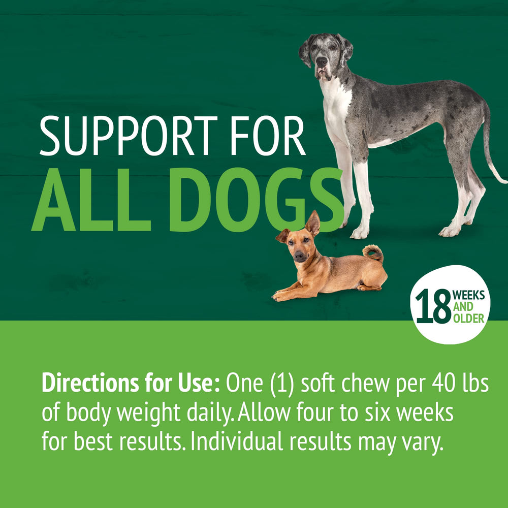 PetNC Natural Care Hip y Joint Mega Soft Chews, formulado por veterinarios en laboratorio.