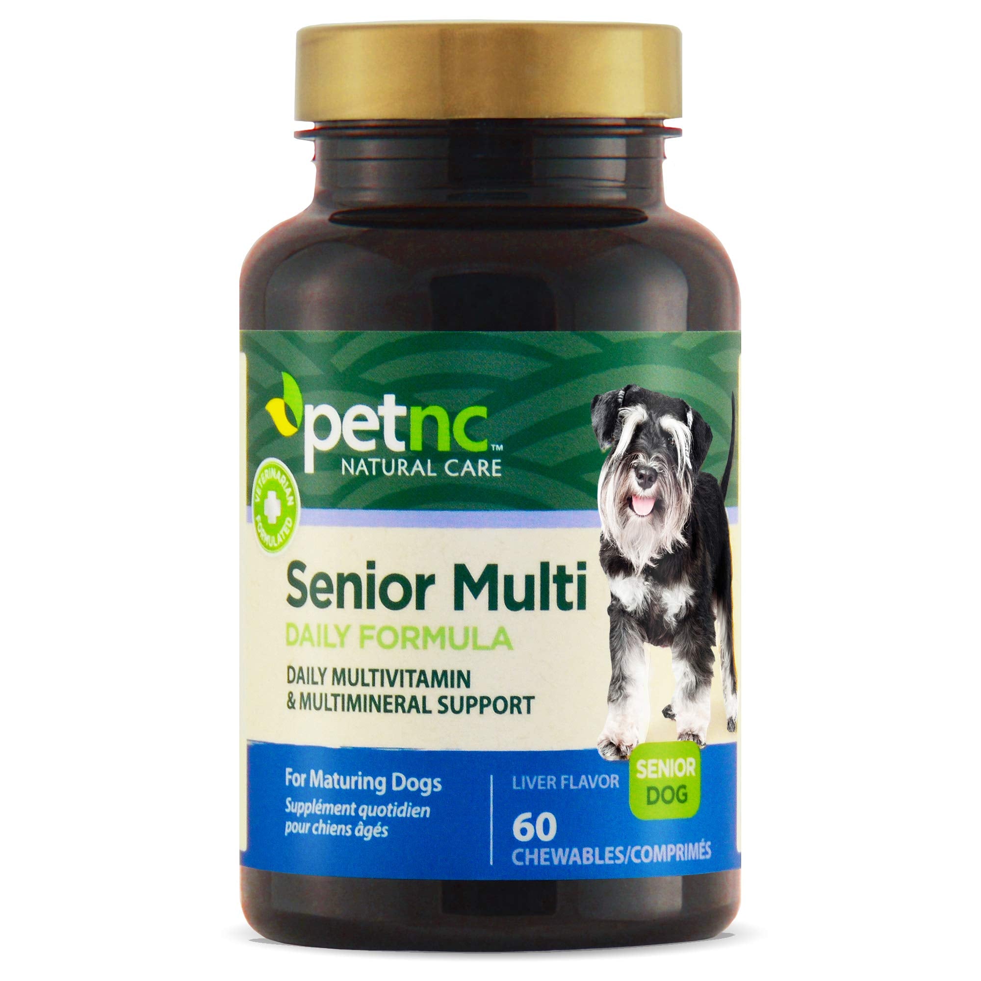 PetNC Senior Masticables en bote, fácil de administrar para la rutina diaria del perro.