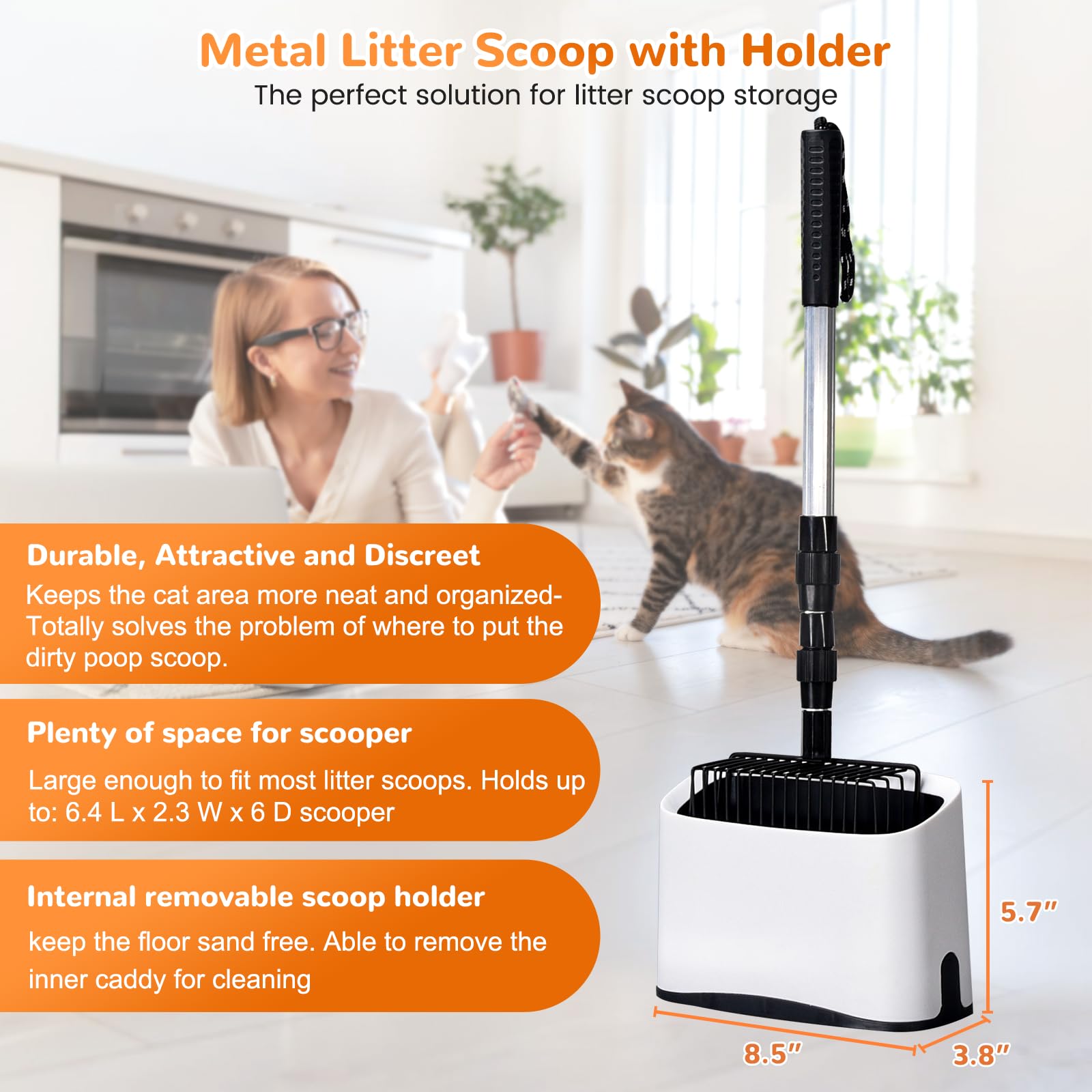 PETOCAT acero inoxidable duradero para limpiezas repetidas