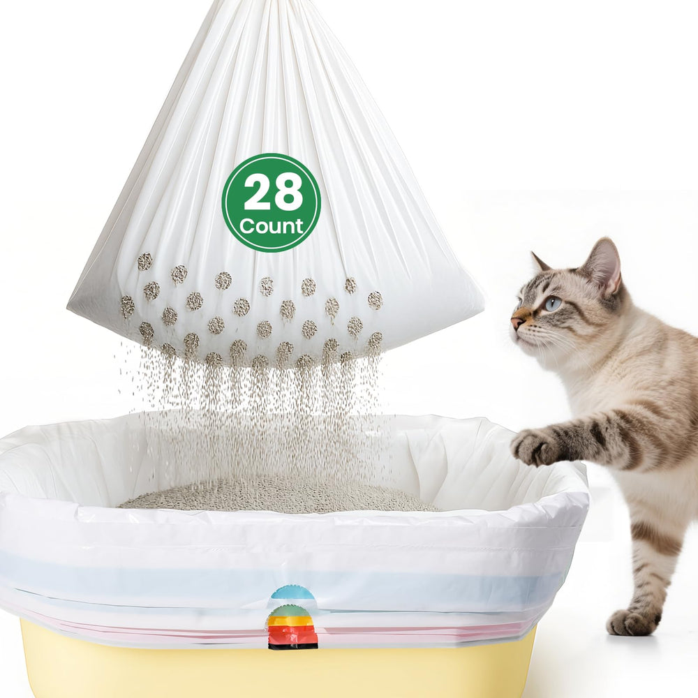 PETOCAT bolsas para arenero con sistema de 7 días, cambio semanal fácil