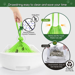 PETOCAT liner resistente: soporta hasta 15 libras para residuos de caja de arena.