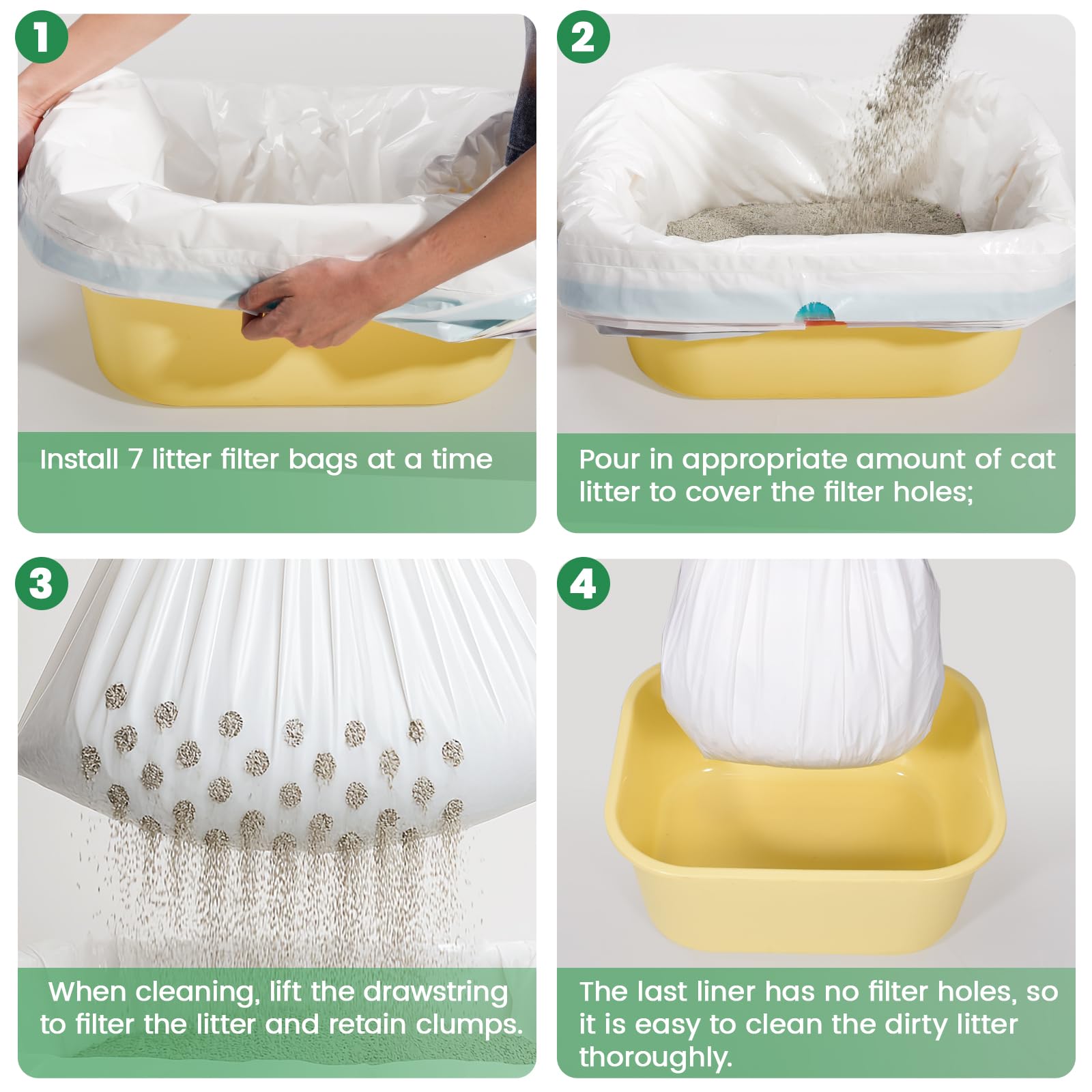 PETOCAT liner LDPE de perfil bajo, suave y silencioso