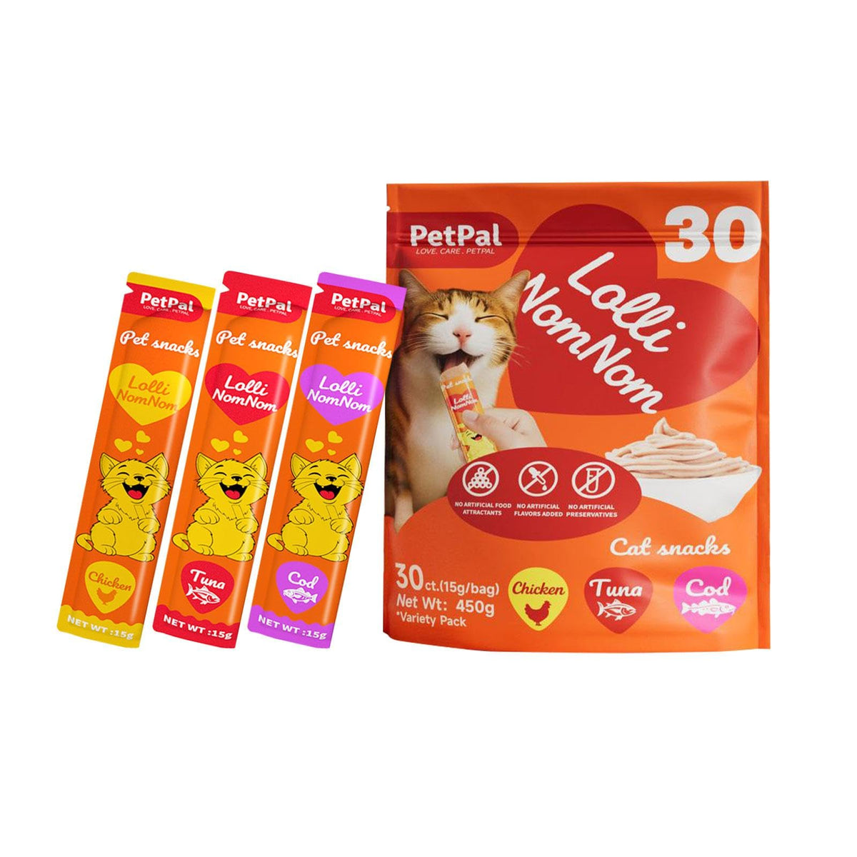 PetPal Tentación Felina: variedad de sabores para estimular el apetito de tu gato.