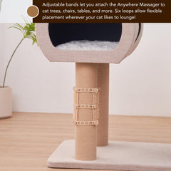 PetPals Anywhere Cat Massager incluye bolsillos de hierba gatera para atraer a tu gato.