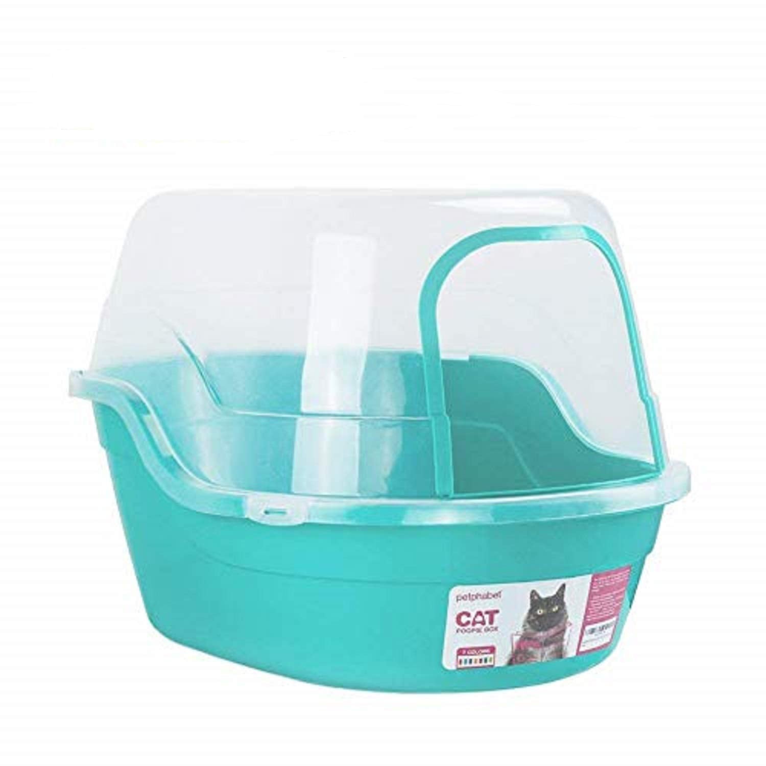 Petphabet caja de arena gigante con tapa para varias mascotas, espacio cómodo.