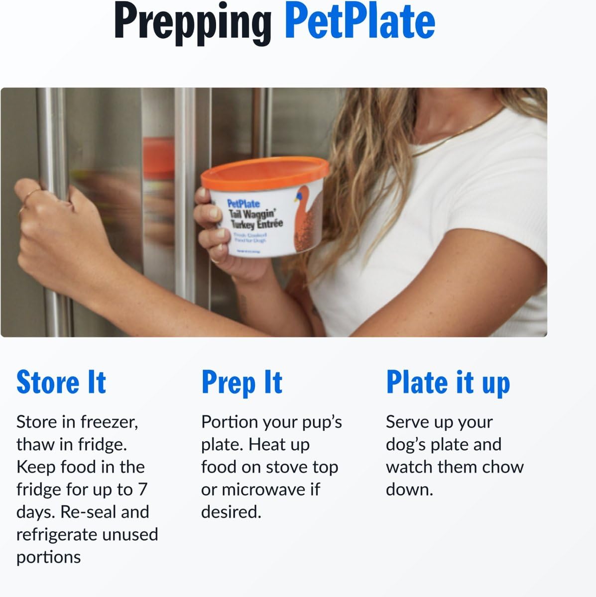 PetPlate hecho en EE. UU. con ingredientes de calidad.