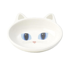 Petrageous Frisky Kitty tazón oval para gatos evita irritación de los bigotes