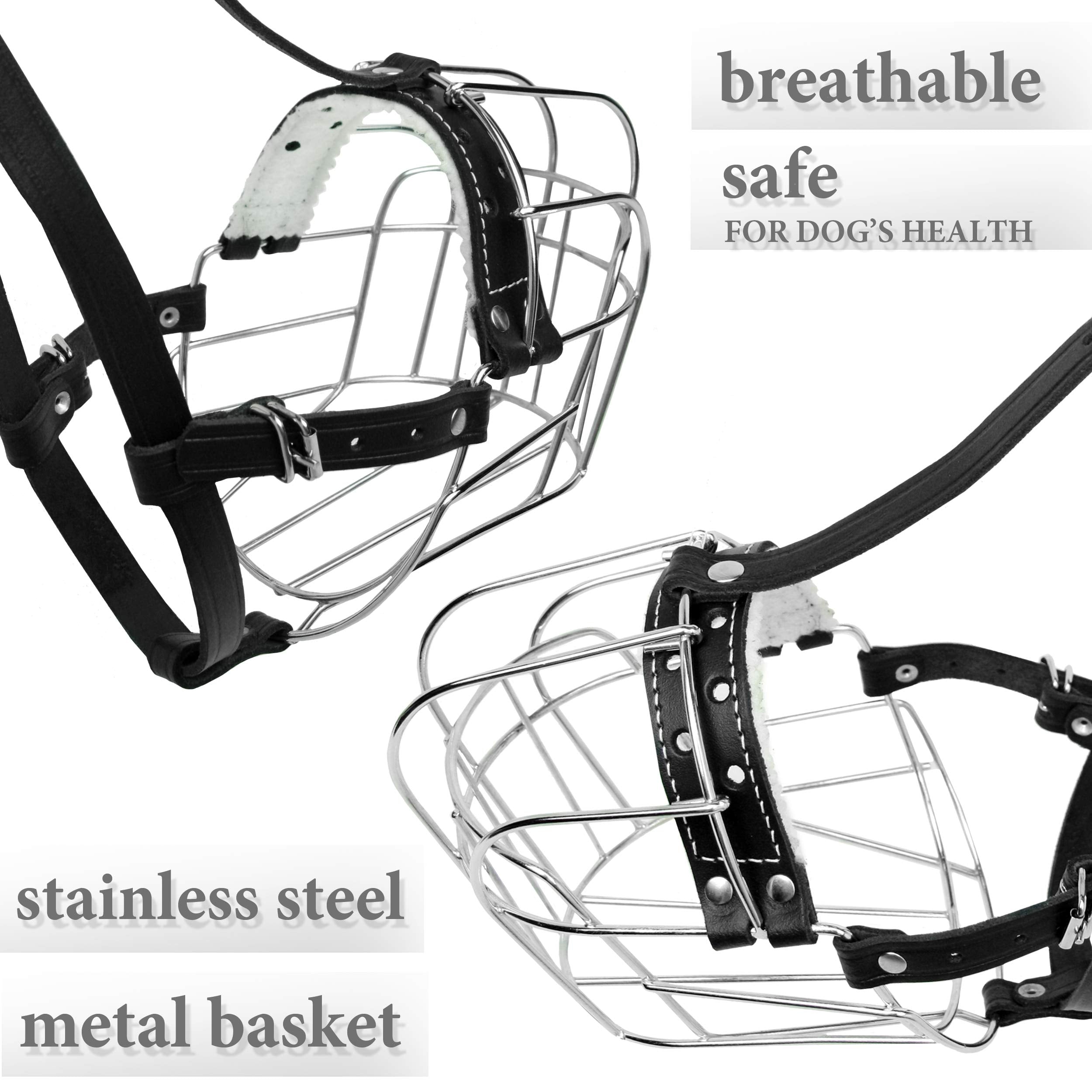 PetriStor mordaza metálica, circunferencia de hocico 9.8–14.1 pulgadas.