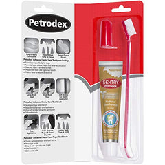 Kit dental Petrodex para perros con enzimas para higiene diaria.