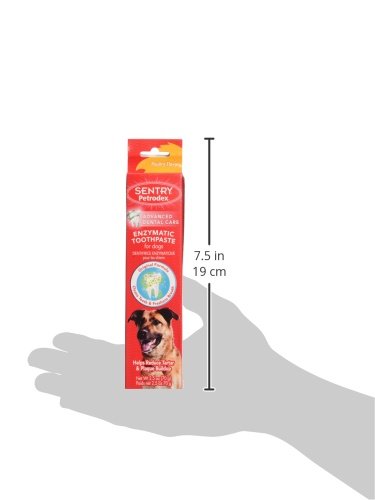 Pasta dental Petrodex para uso diario en perros y cachorros.