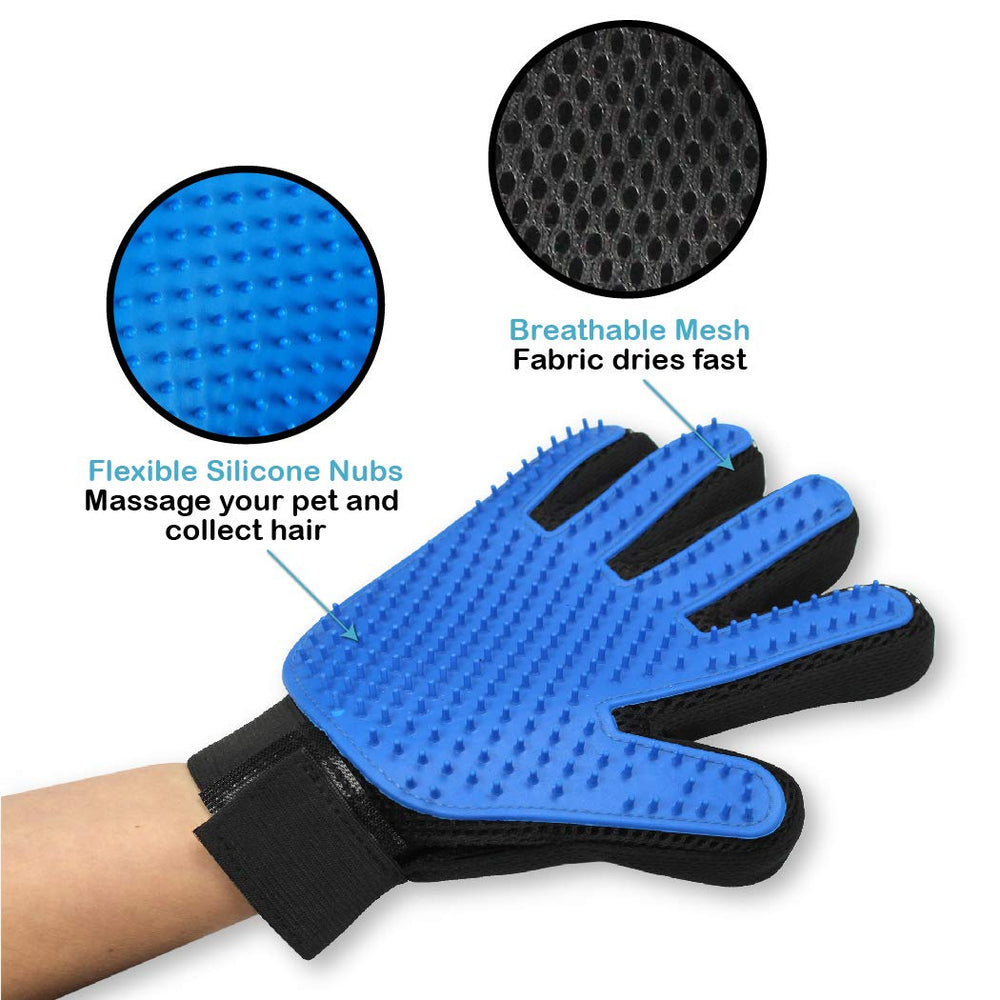 Pets First guantes retirando pelo suelto para perros y gatos