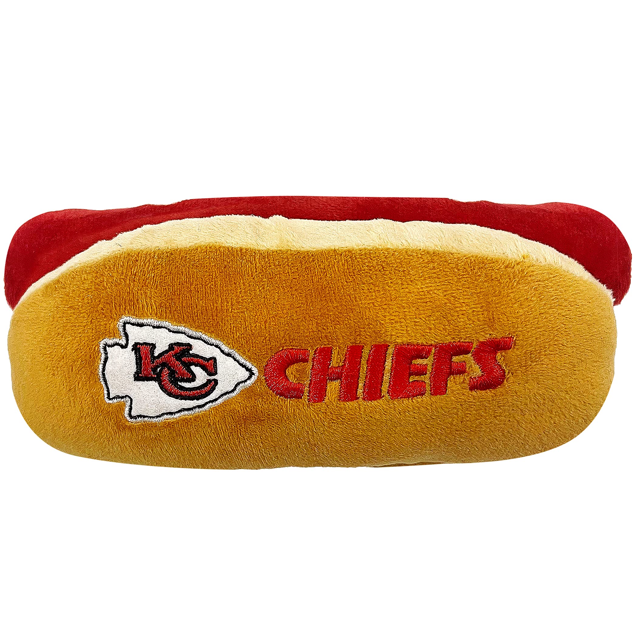 Peluche Pets First salchicha Chiefs con sonido interno para juego