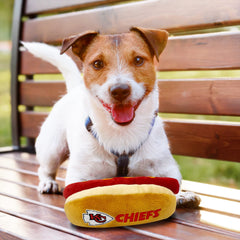 Uso doméstico del peluche Pets First Chiefs para mascotas