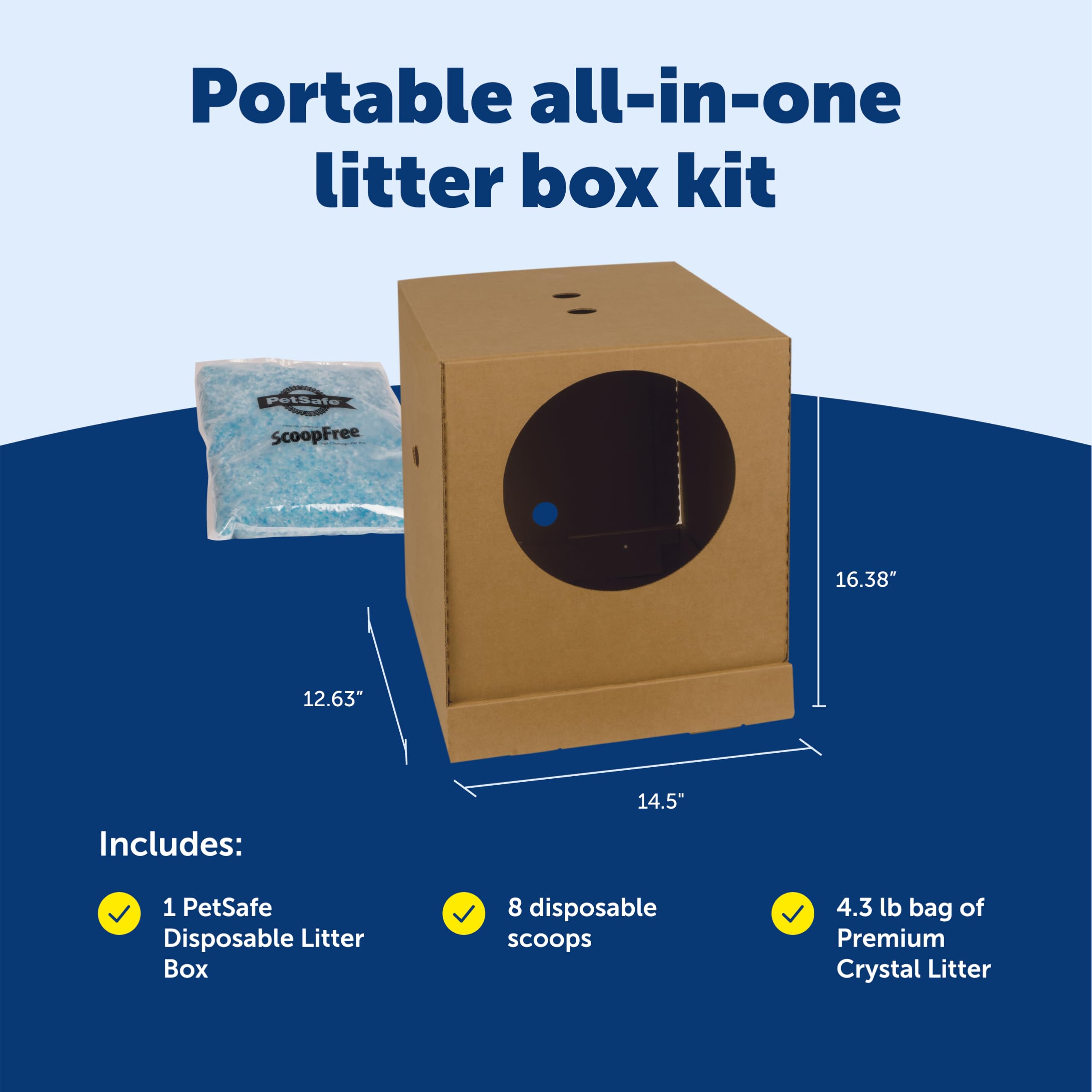 PetSafe abrazaderas frontales seguras que mantienen estable la caja durante el uso