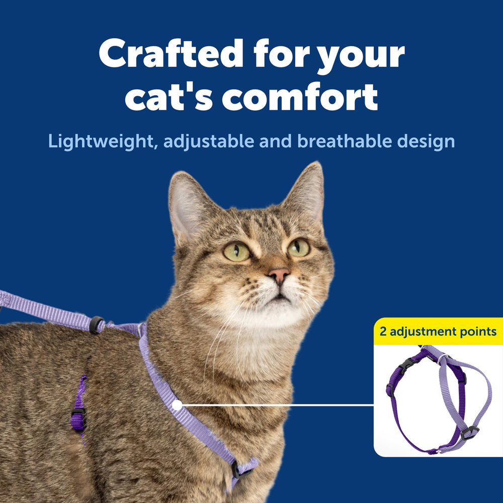 Ajuste doble en arnés de gato PetSafe para mayor seguridad.