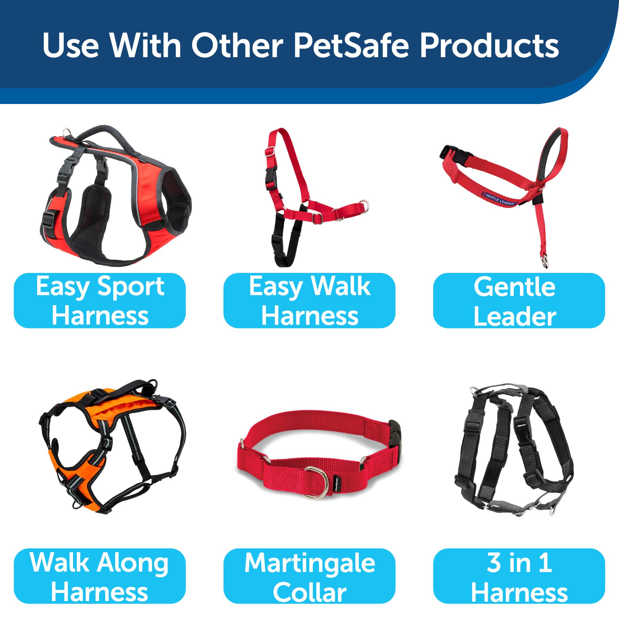 PetSafe opciones de longitudes y anchos, compatibles con perros de todos los tamaños.