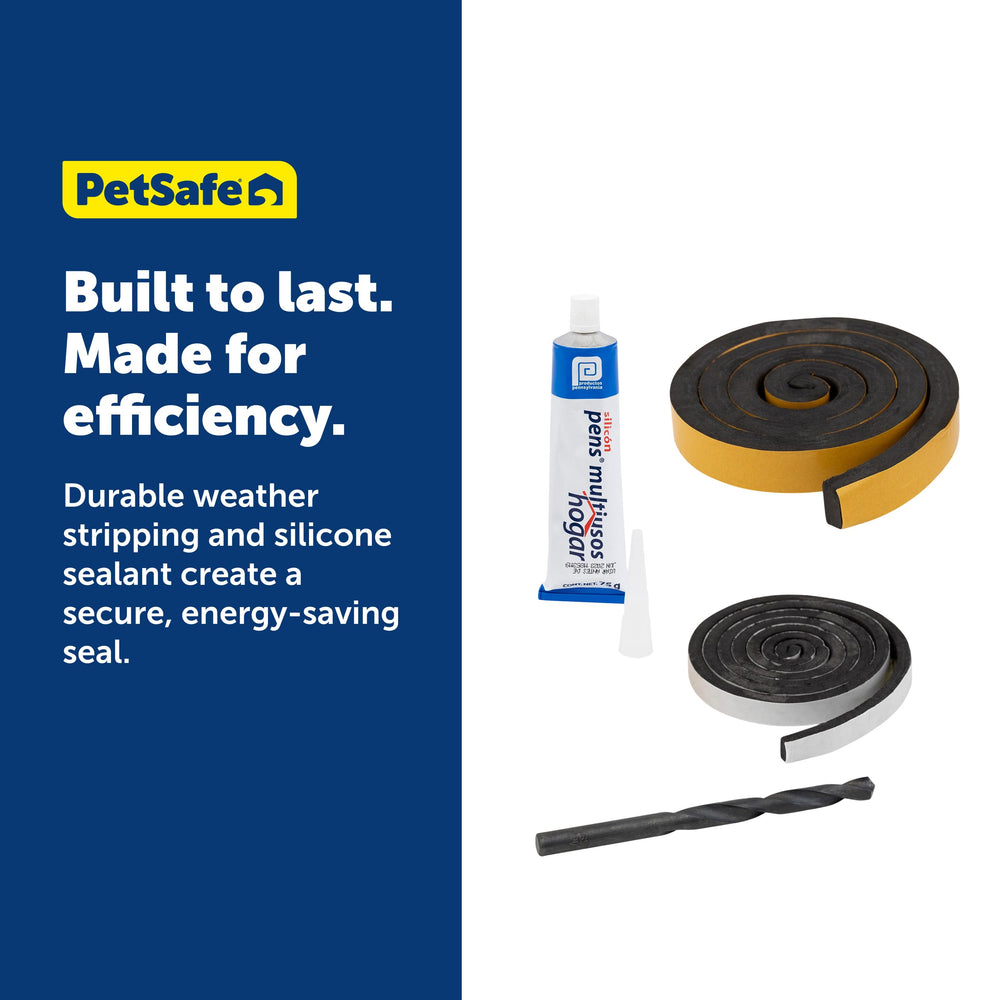Ajuste universal PetSafe para puertas de mascotas en diversas superficies