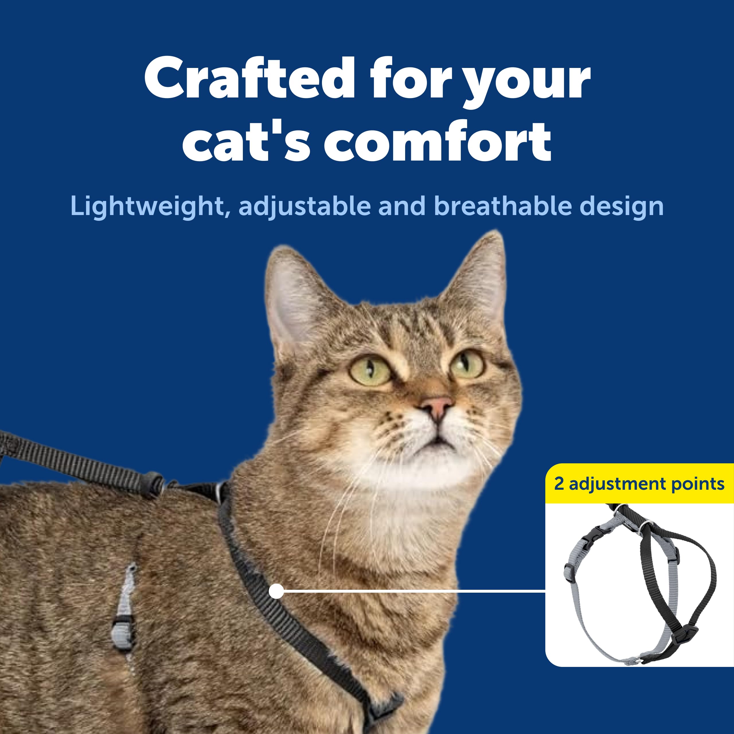 Ajuste doble del arnés PetSafe para un ajuste perfecto.