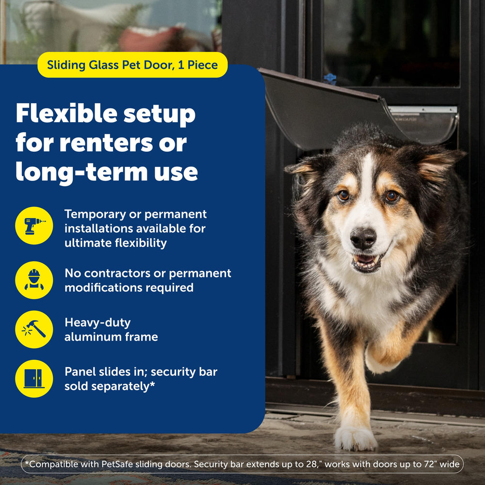 PetSafe borde de aluminio resistente para puerta corrediza de patio
