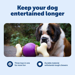 PetSafe Busy Buddy Bouncy Bone anillos de premio recargables para recompensa.