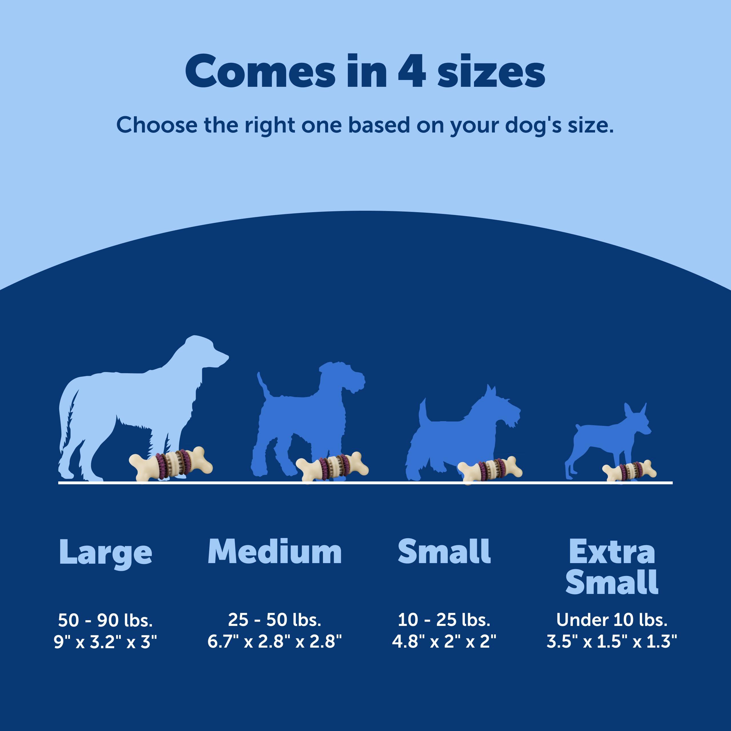 PetSafe Bristle Bone apto para lavavajillas, limpieza sin esfuerzo