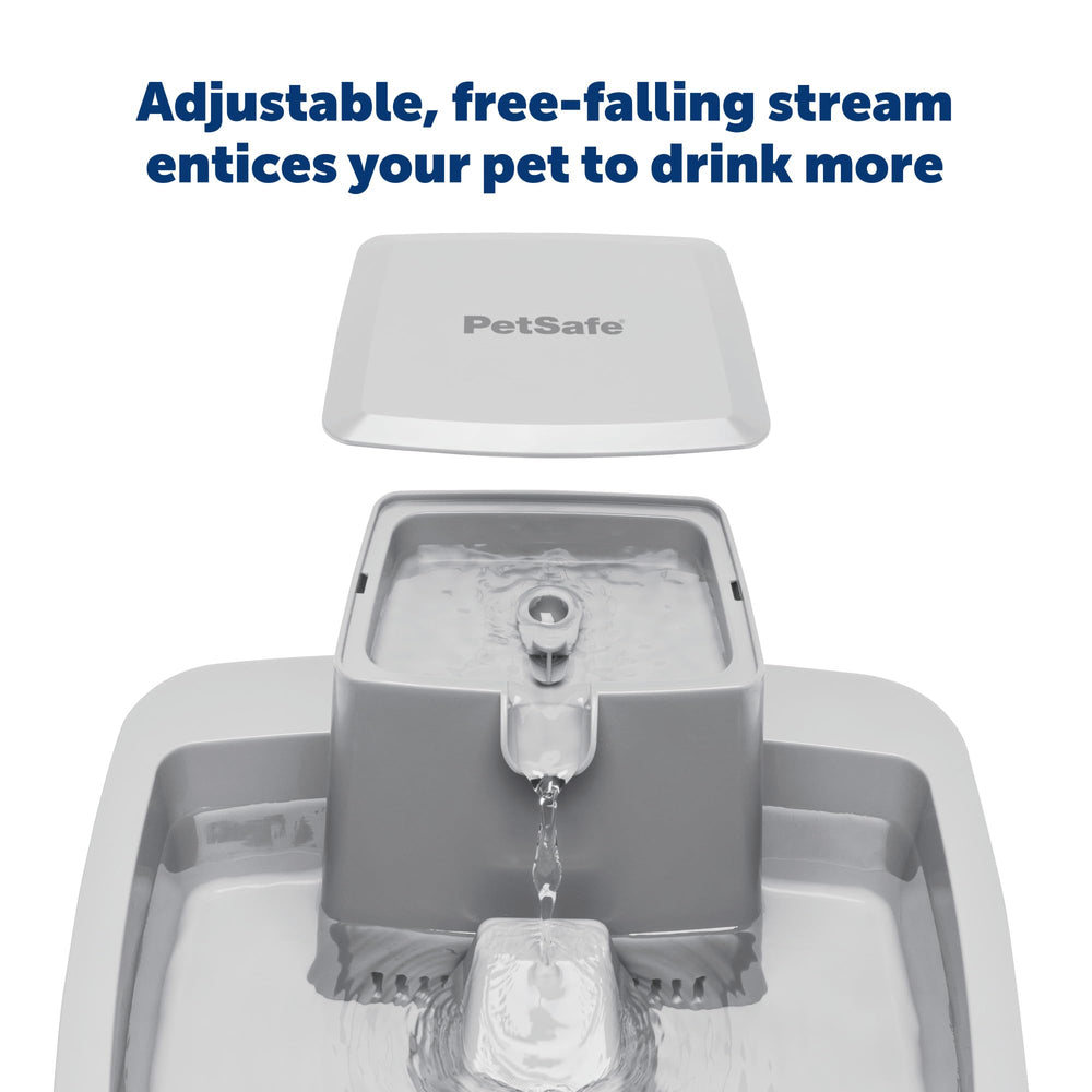 Caída de agua atractiva de PetSafe para fomentar la hidratación diaria.