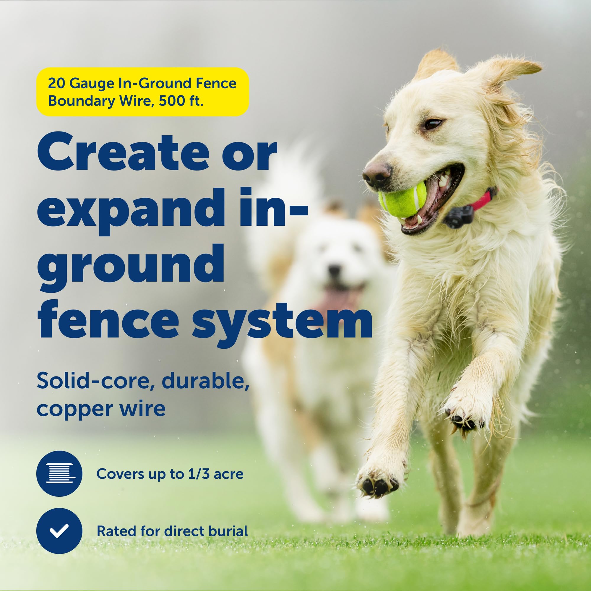 PetSafe cobre calibre 20 alambre subterráneo para instalación duradera
