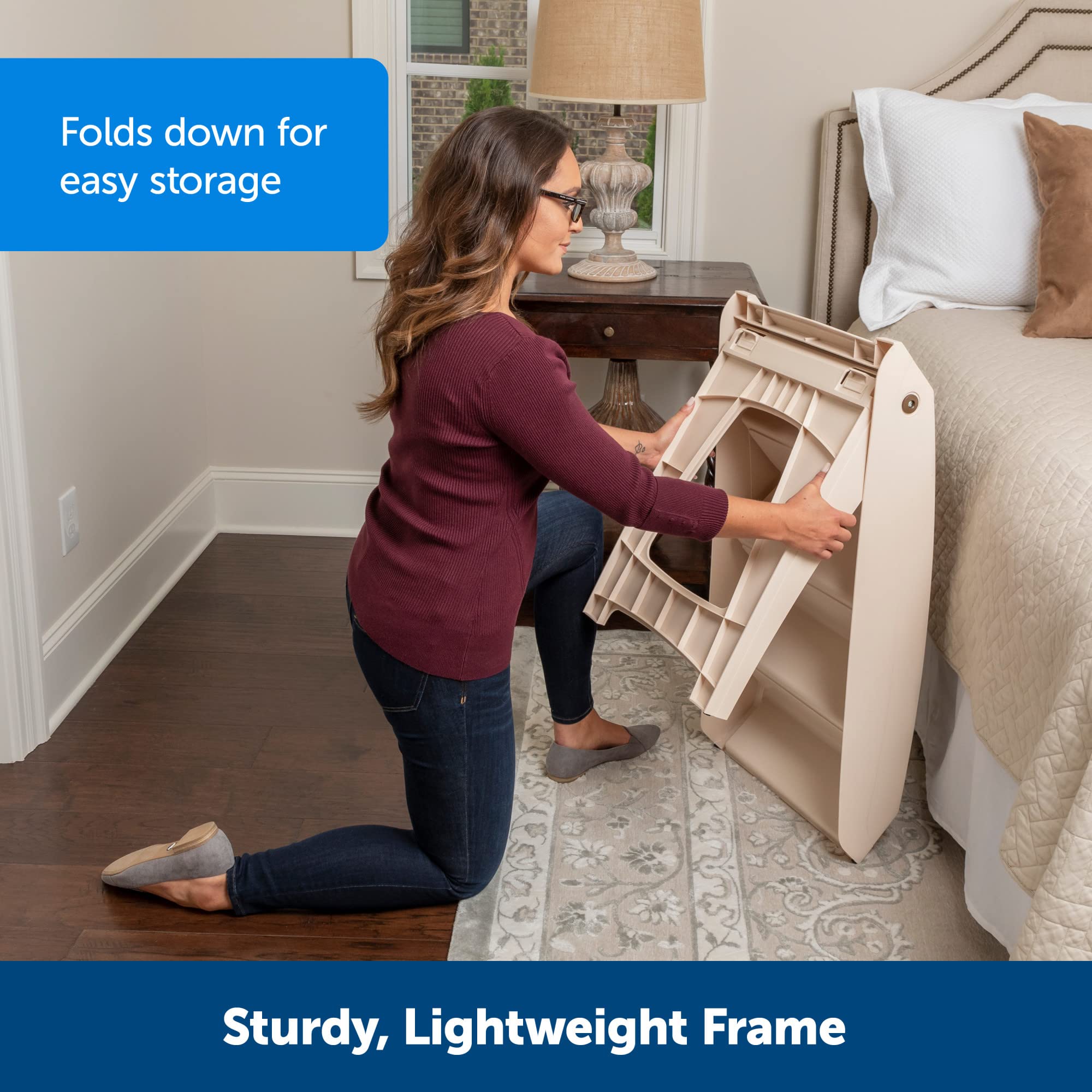 Petsafe CozyUp: escalera plegable lateral para acceso estable a la cama