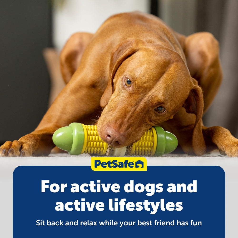 PetSafe Cravin' Corn: diseñado para perros mayores de 6 meses.