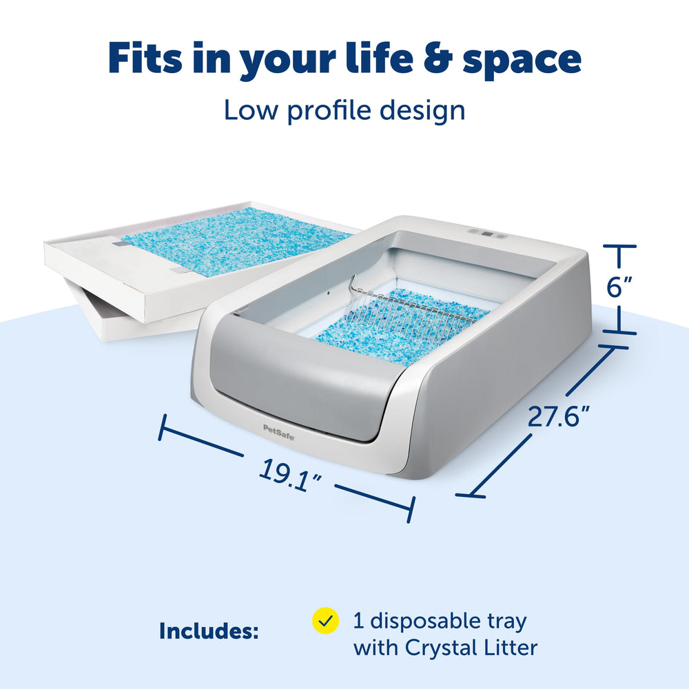 Diseño higiénico que protege los pisos de PetSafe Crystal Pro Legacy
