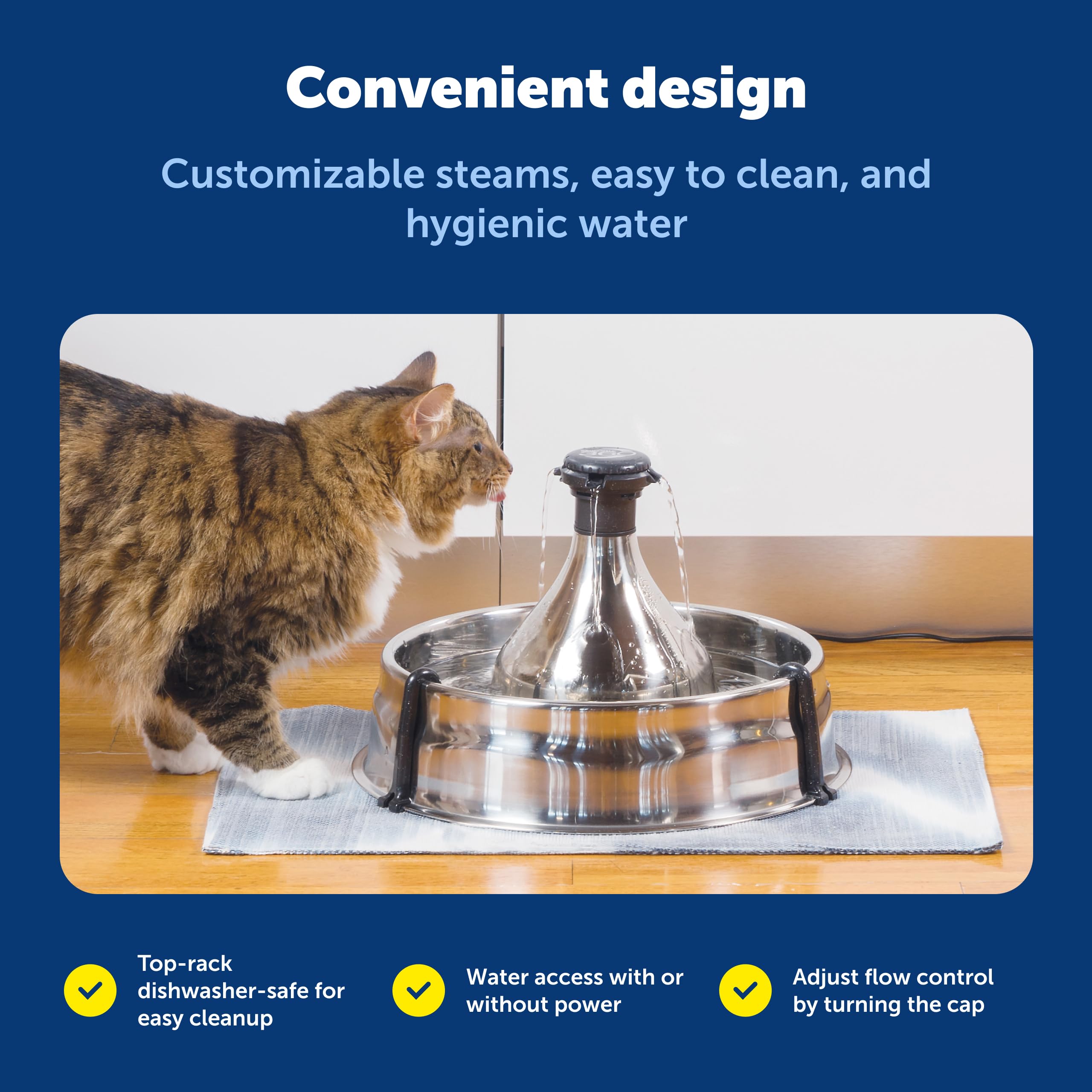 Petsafe Drinkwell 360, filtro de espuma atrapa pelo y desechos.