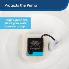 PetSafe Drinkwell: cambio fácil de filtro para limpieza rápida de la fuente