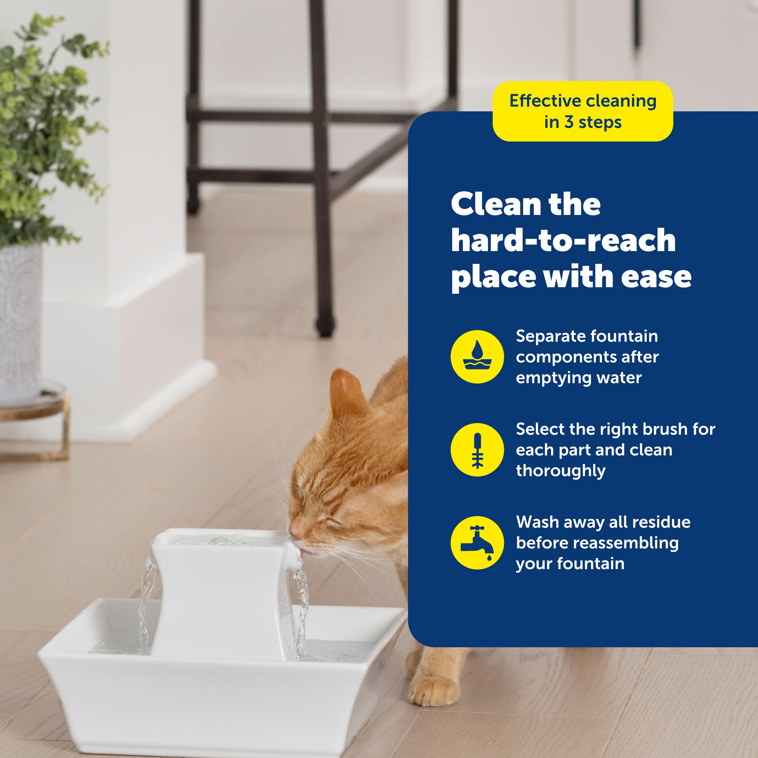 PetSafe Drinkwell: mango de plástico resistente para un agarre cómodo