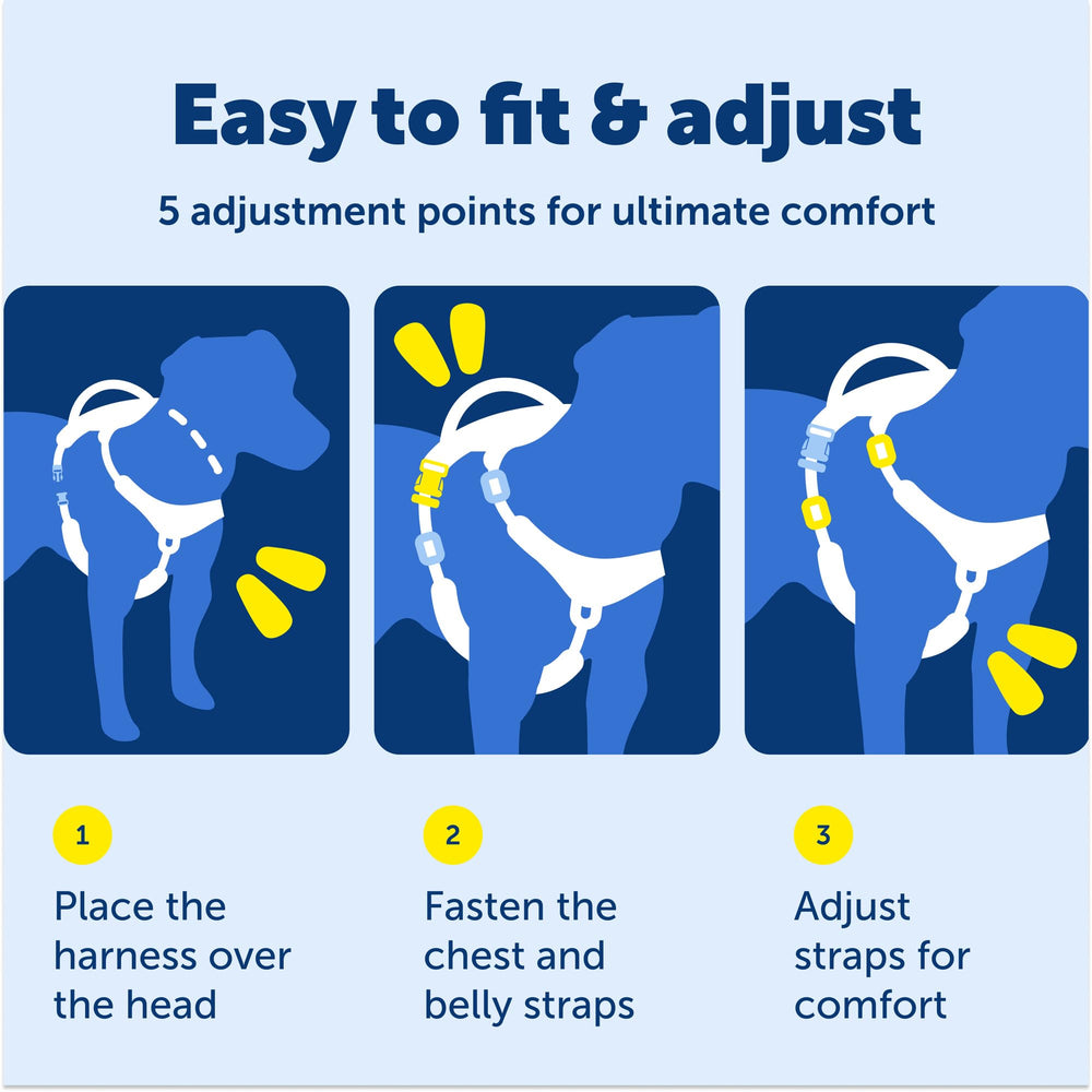 Ajuste de 5 puntos de PetSafe Easy Walk para compatibilidad con muchas razas