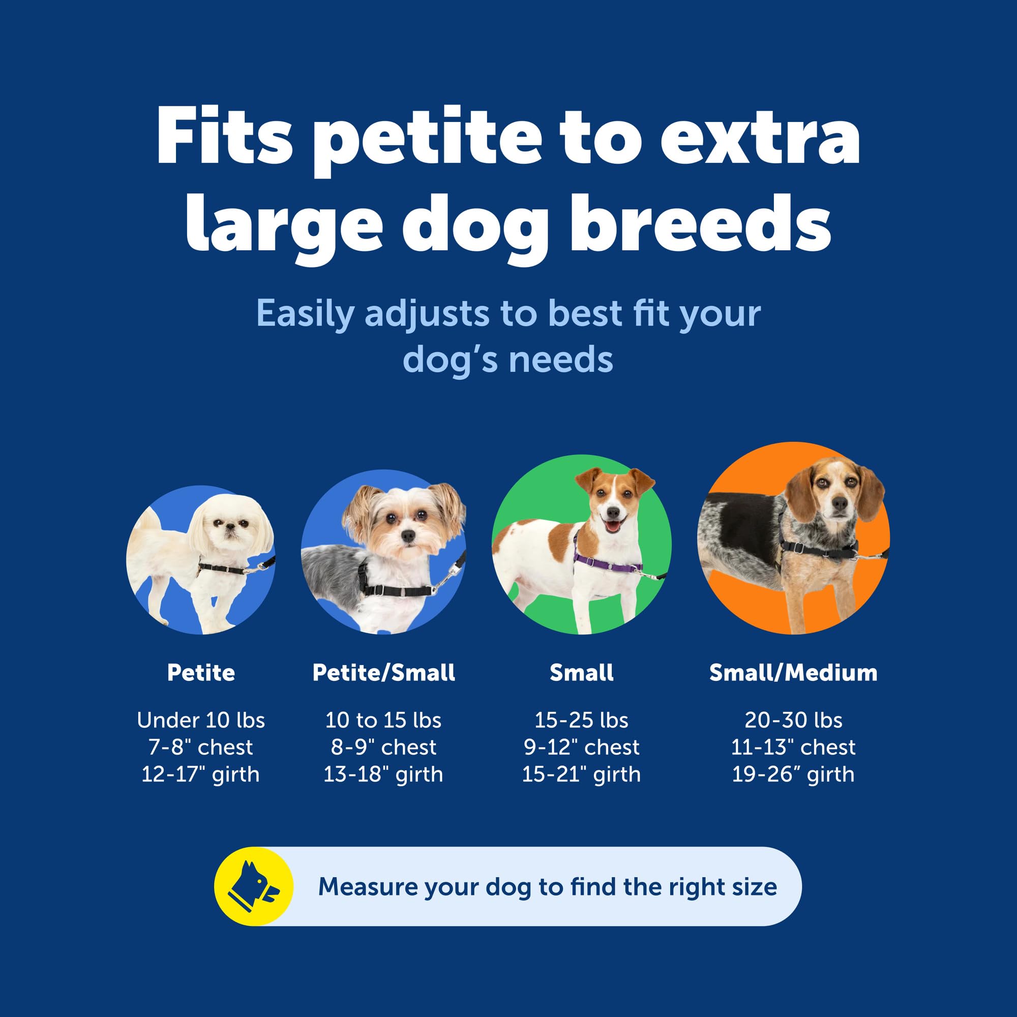 PetSafe Easy Walk: cierre rápido en hombro para colocar y quitar fácilmente.